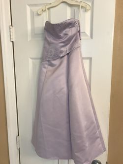 Girls Size 4 Lilac Dress with rhinestones