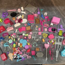 Barbie Mattel Accessories Crutches Mixer Purses Balloon Lot