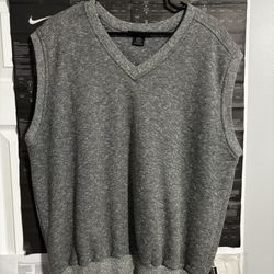 Nike Golf Men’s Medium Grey Dri-FIT Pullover Sweater Vest Vintage RARE