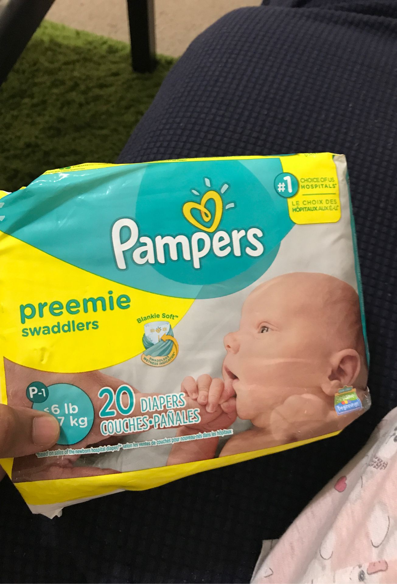 Unopened Pampers preemie diapers