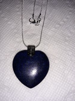 Beautiful Lapis Heart necklace
