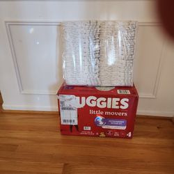 178 Huggies Little Movers Diapers Size 4 Factory Sealed