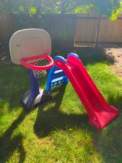 Fisher Price basketball hoop and skide