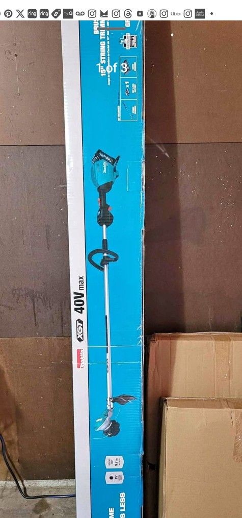 Makita 40v String Trimmer Kit New