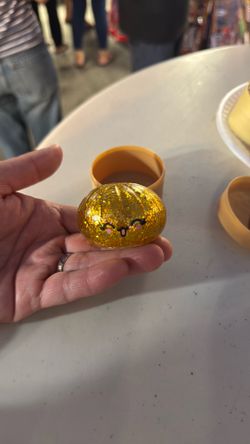 Gold golden glitter dumpling