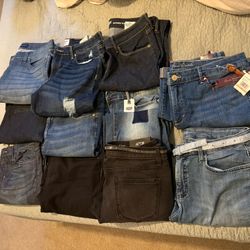 Women Size 12 Assorted Jeans 11 Pairs 