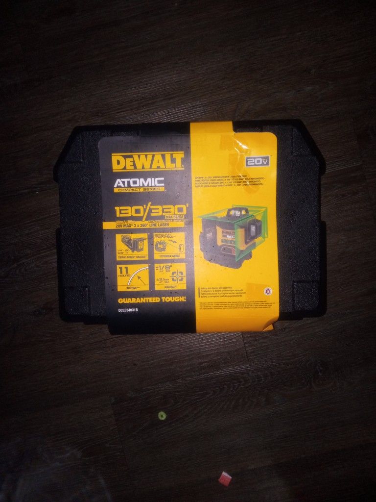 DeWalt Atomic 3-Beam 360° 3-Plane Laser Level