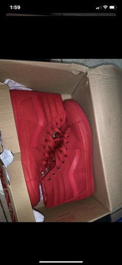 All red vans size 10