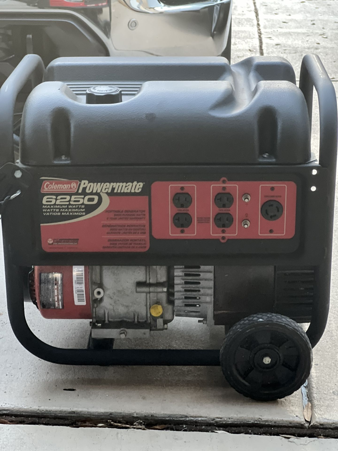 Coleman Powermate 6250 Maximum Watts 