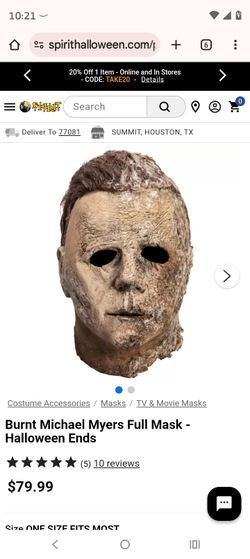 Halloween Ends Michael Myers Mask