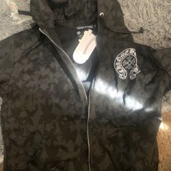 Black Chrome Heart Jacket 