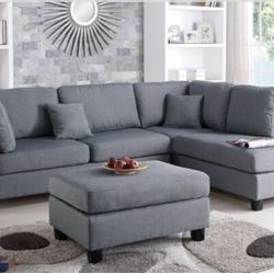 Sectional Sofa + Ottoman