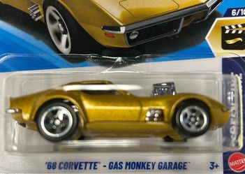Hot Wheels 68 Corvette Gas Monkey Garage