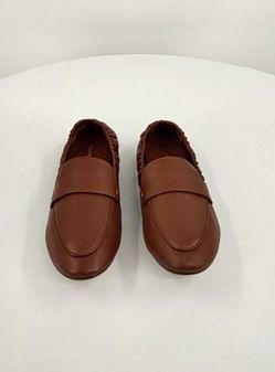 Quince Women Italian Leather Soft Loafer Cognac Shoes 8