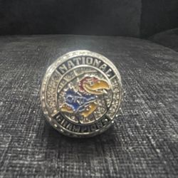 Size 10 2022 Kansas Jayhawks Basketball National championship ring replica
