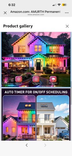Permanent RGB+IC Eave Lights 100FT, IP67 Waterproof LED, App Music Sync for Home & Holiday Decor
