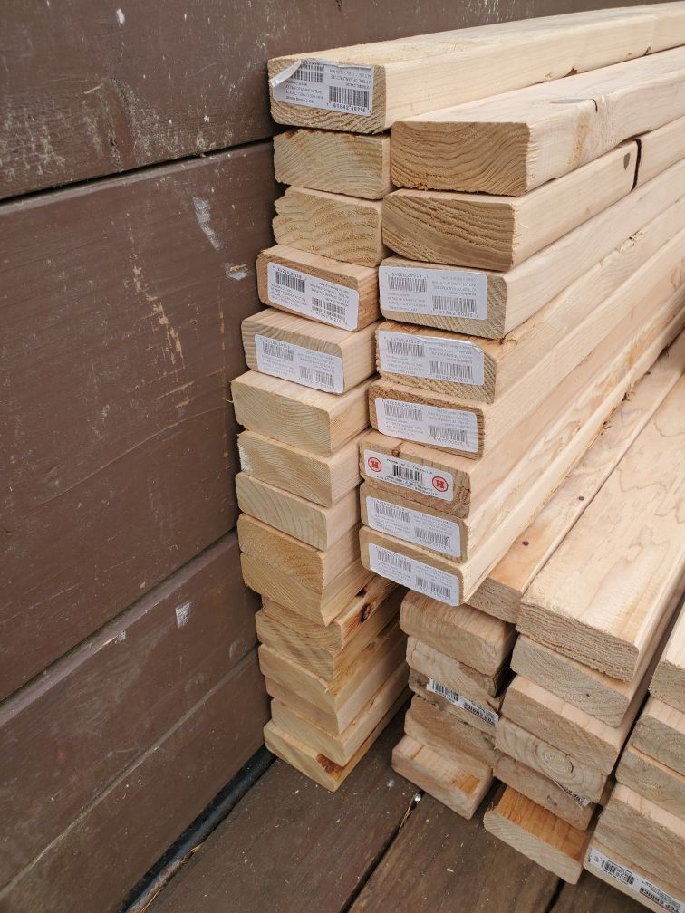 2×4×8 hemlock lumber