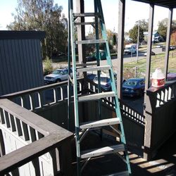 Werner 8 Foot Fiberglass A Frame Ladder