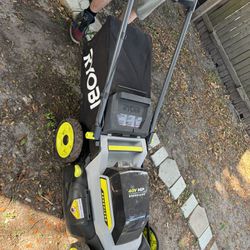 RYOBI 40V HP Brushless 20 in. Cordless Electric Battery Multi-Blade Walk Behind Self-Propelled Mower - 8.0Ah Battery & Charger