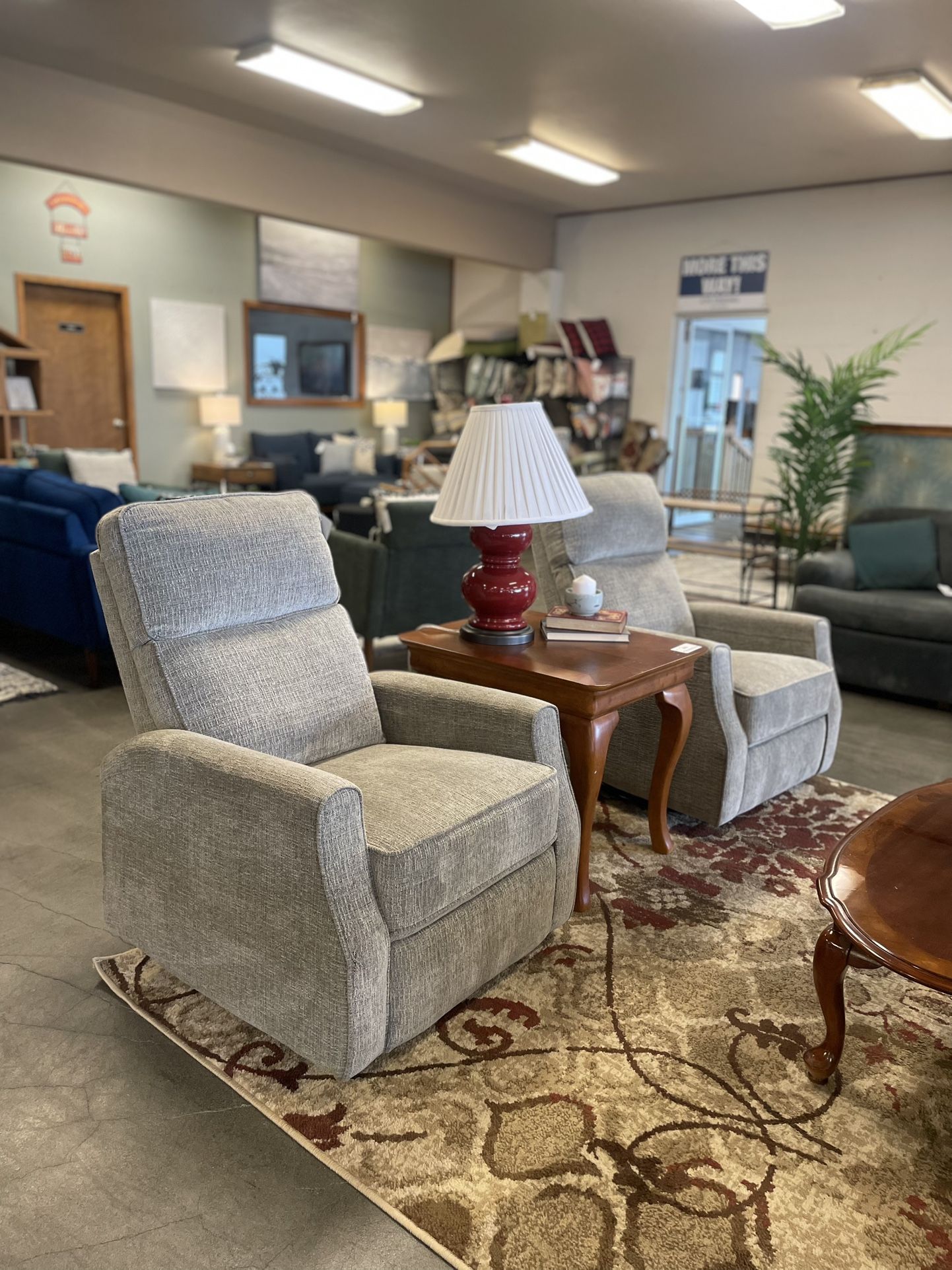 Brand New Beige Swivel Rocker Recliner