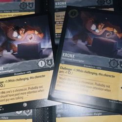 Disney Lorcana Shimmering Skies - Kronk Unlicensed Investigator 178/204 Cold Foil