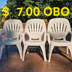 3 Patio Chairs