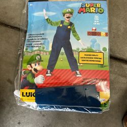 Super Mario Luigi S 4-6 Kids Size