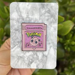 Jigglypuff Vintage Gameboy Cartridge Pokemon Pink Pin