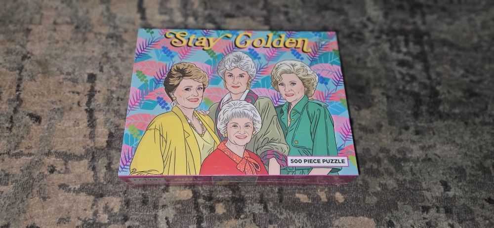 Golden Girls 500pc Puzzle "STAY GOLDEN" by The Found, Brand New Factory Sealed!