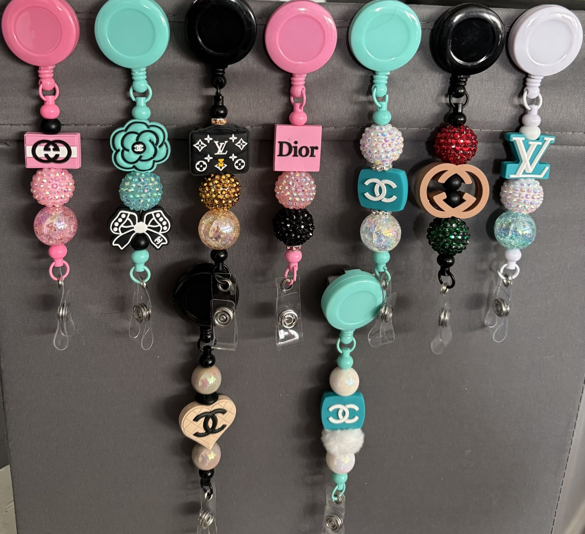 Retractable ID holder (handmade)