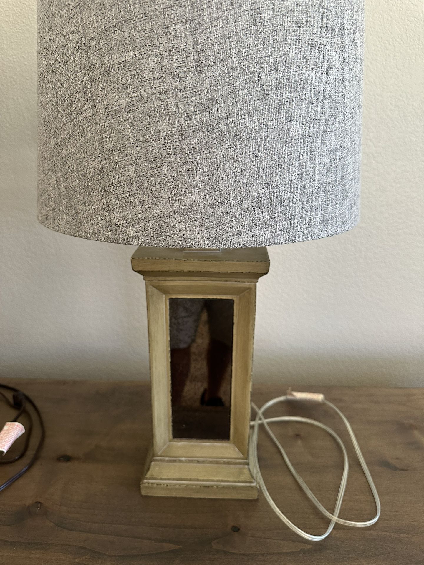 Single Lamp w/ Grey Shade 