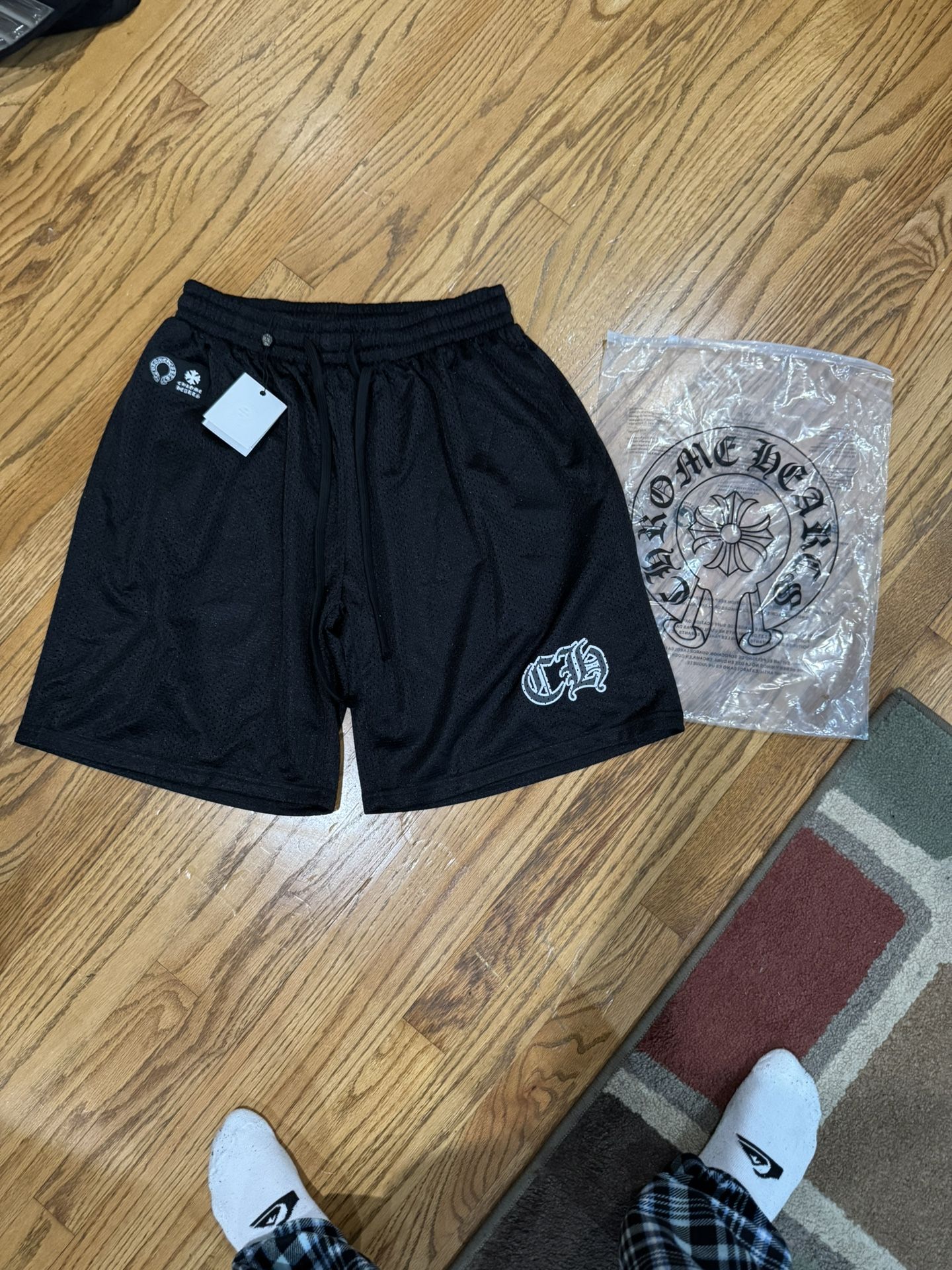 Chrome Hearts Black Jersey Shorts Brand New