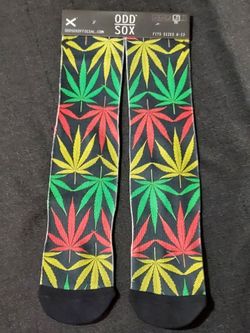 Mens Socks Multicolor Cannabis Leafs