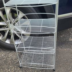 4 Tier Small. Metal Storage Shelf. 31H X 15w X 10