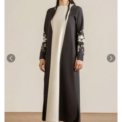 Black and White Floral Maxi Dress