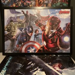 Marvel Poster With Frame