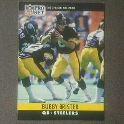 1990 Pro Set Bubby Brister Pittsburgh Steelers #267 Quarterback Football Card Collectible Vintage Sports NFL Trading Professional