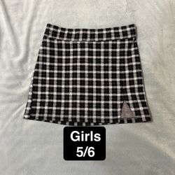 Youth Girls 5/6 Abercrombie Plaid Skirt 