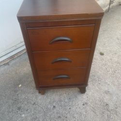 Antique Art Deco Solid Wood Nightstand 26 By 14 By 16 