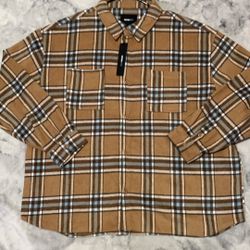 NWT Mens Shein Shacket Size 3XL