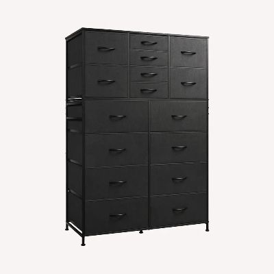 Extra Large Storage Tall 16-Drawer Fabric Dresser