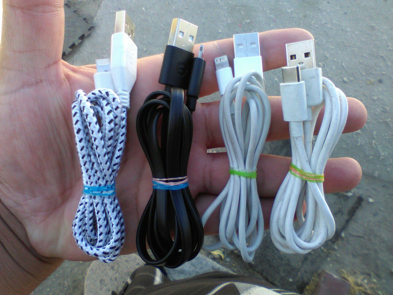 iPhones chargers $3 each