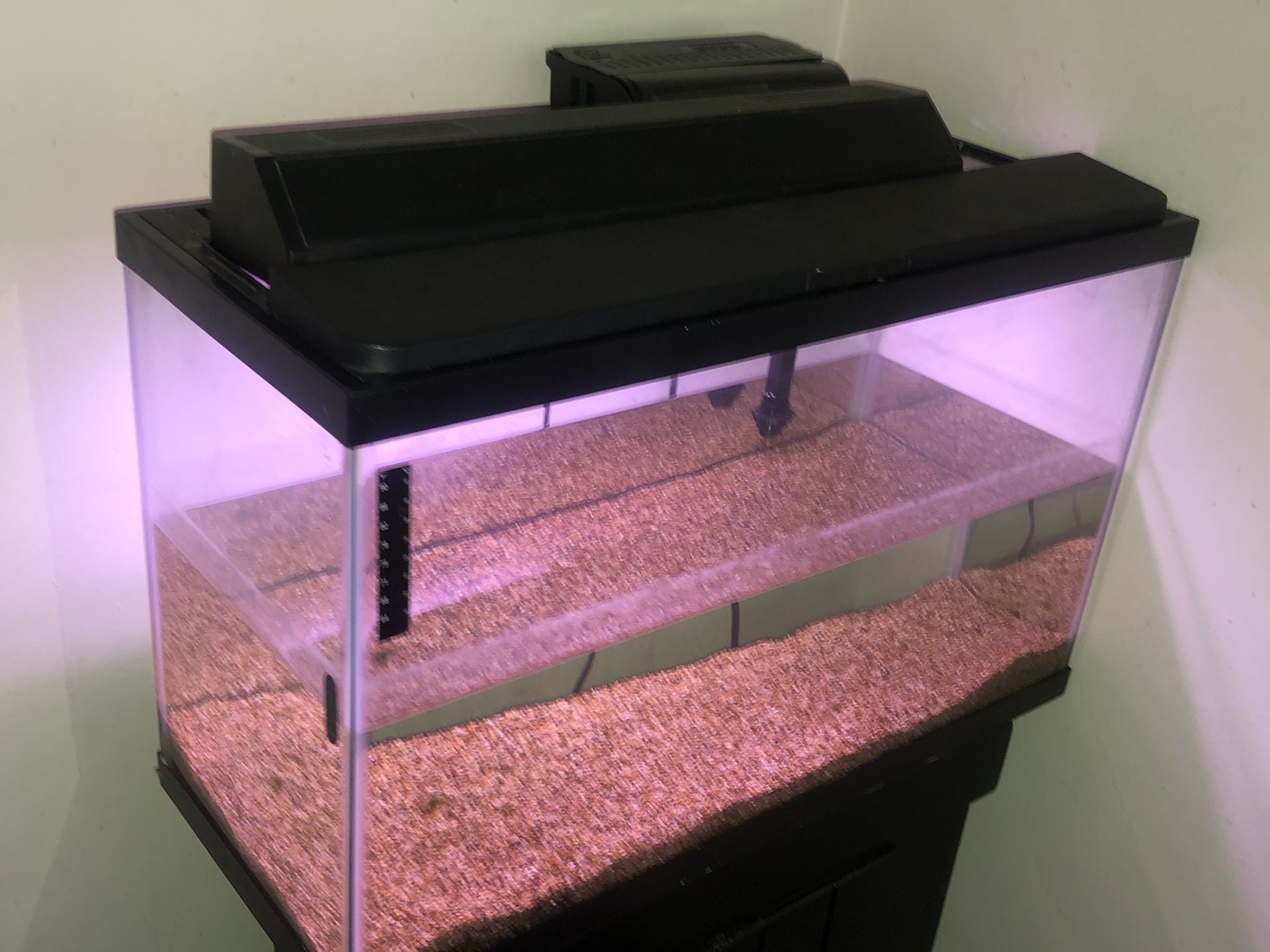 30 gallon aquarium 1 air pump 1 one new 50 gallon filter