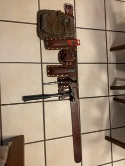 Homemade scaffold belt