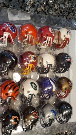 Officially licensed football helmets! Great for collectors in man caves!