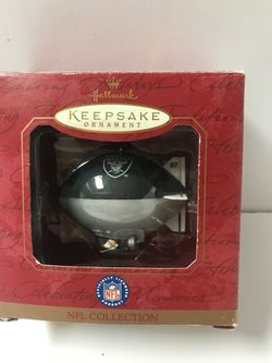 1997. Keepsake Ornament. NFL Collection Oakland Raiderd