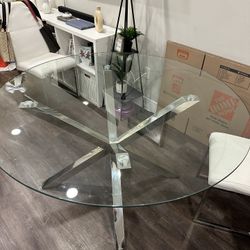 Heavy Glass Dining Table