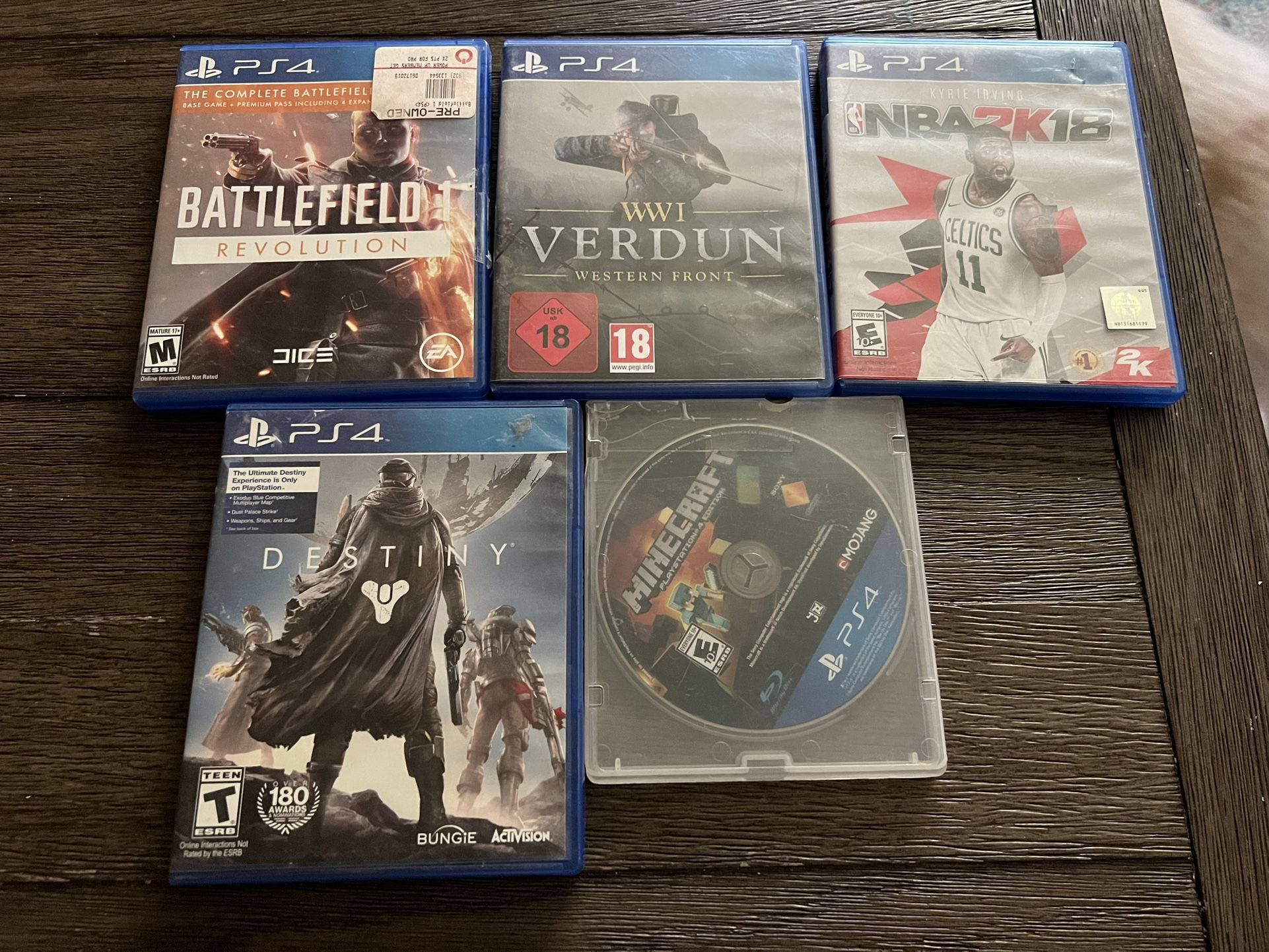 Nice PS4 Video Games $30 For All (sorry Won’t Separate)