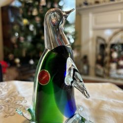 PENGUIN LOVER - Vintage Murano Italian glass figurine/paperweight 