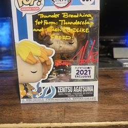Demon Slayer Zenitsu Funko Pop Signed